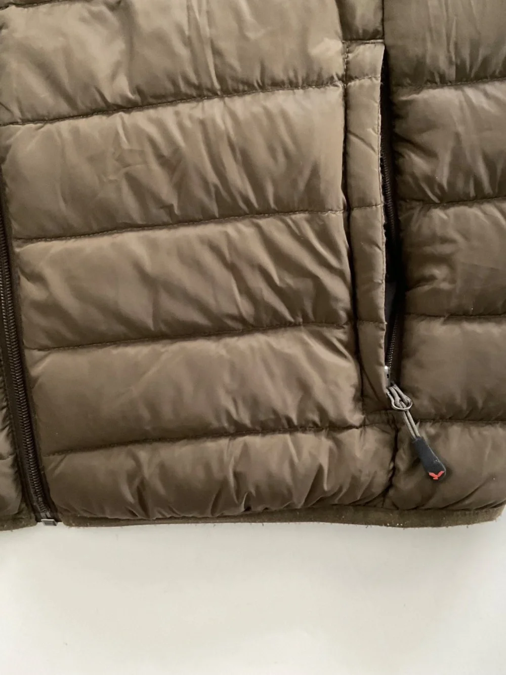 Hawke & Co. Sport Mens Packable Down Puffer Vest Sz M Olive Green Gorpcore
